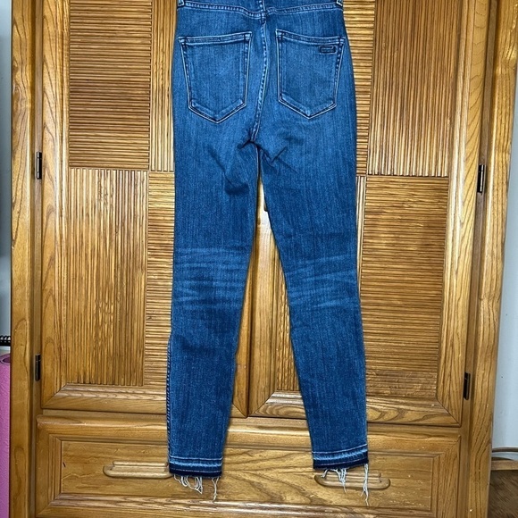 AYR Jeans Womens 25 The Rise w25 l 26 Color Neon Jupiter 4 Way Stretch - Picture 4 of 4